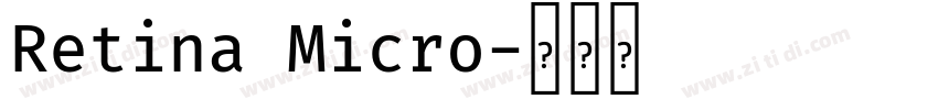 Retina Micro字体转换